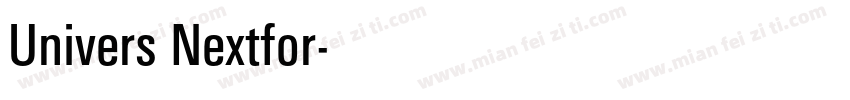 Univers Nextfor字体转换